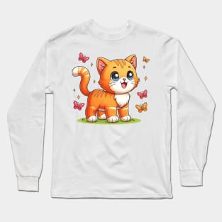 Lovable Cat Long Sleeve T-Shirt